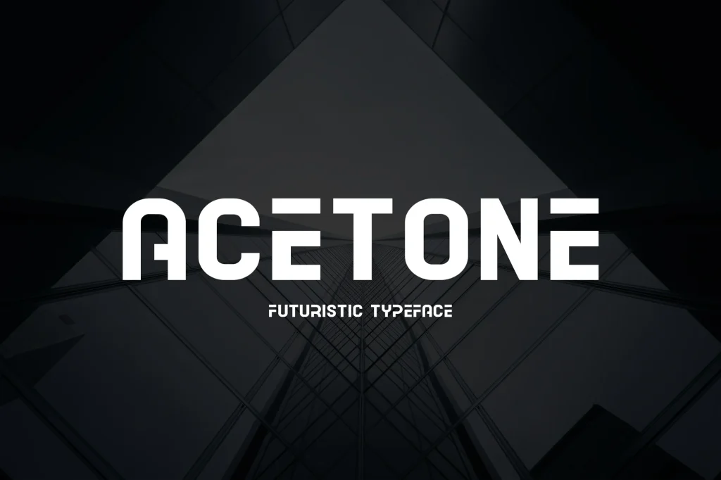 Acetone font