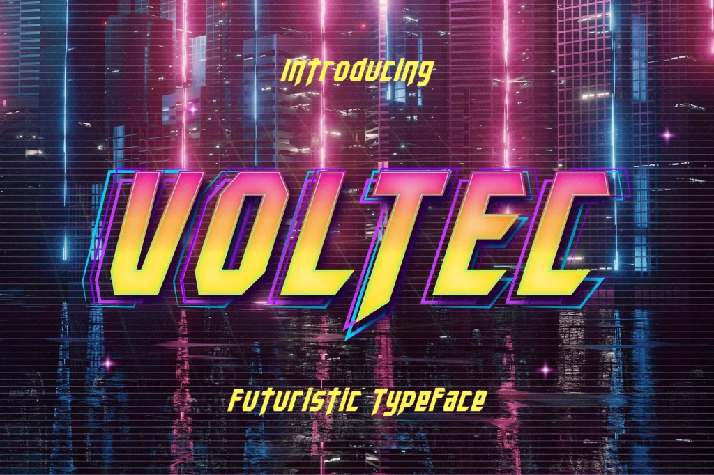 Voltec font